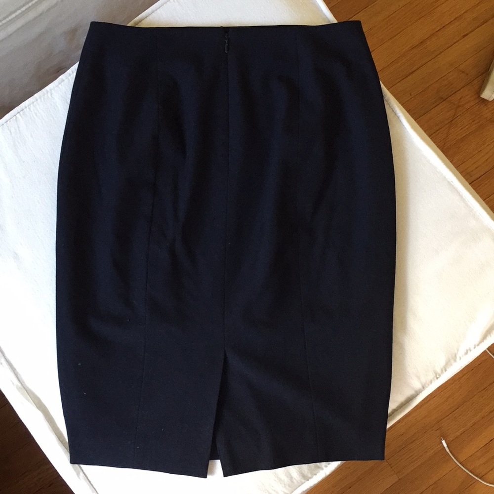 Ann Taylor navy pencil skirt